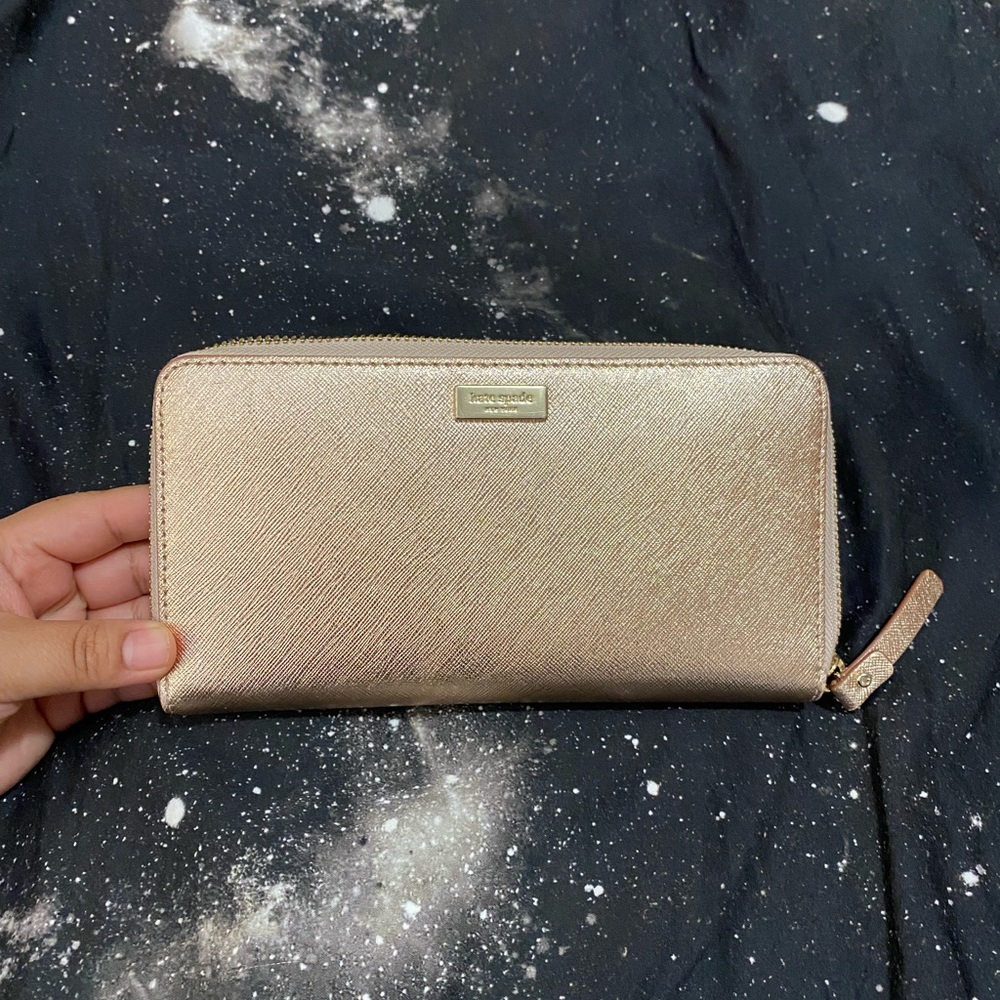Kate Spade Rose Gold Pink Wallet
